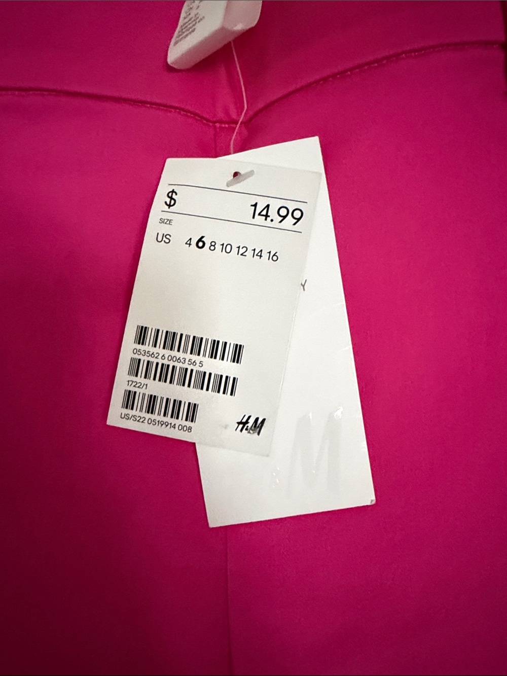 New Women’s Bright Pink Side Zip Cropped Pants Sz 6. - Picture 2 of 4